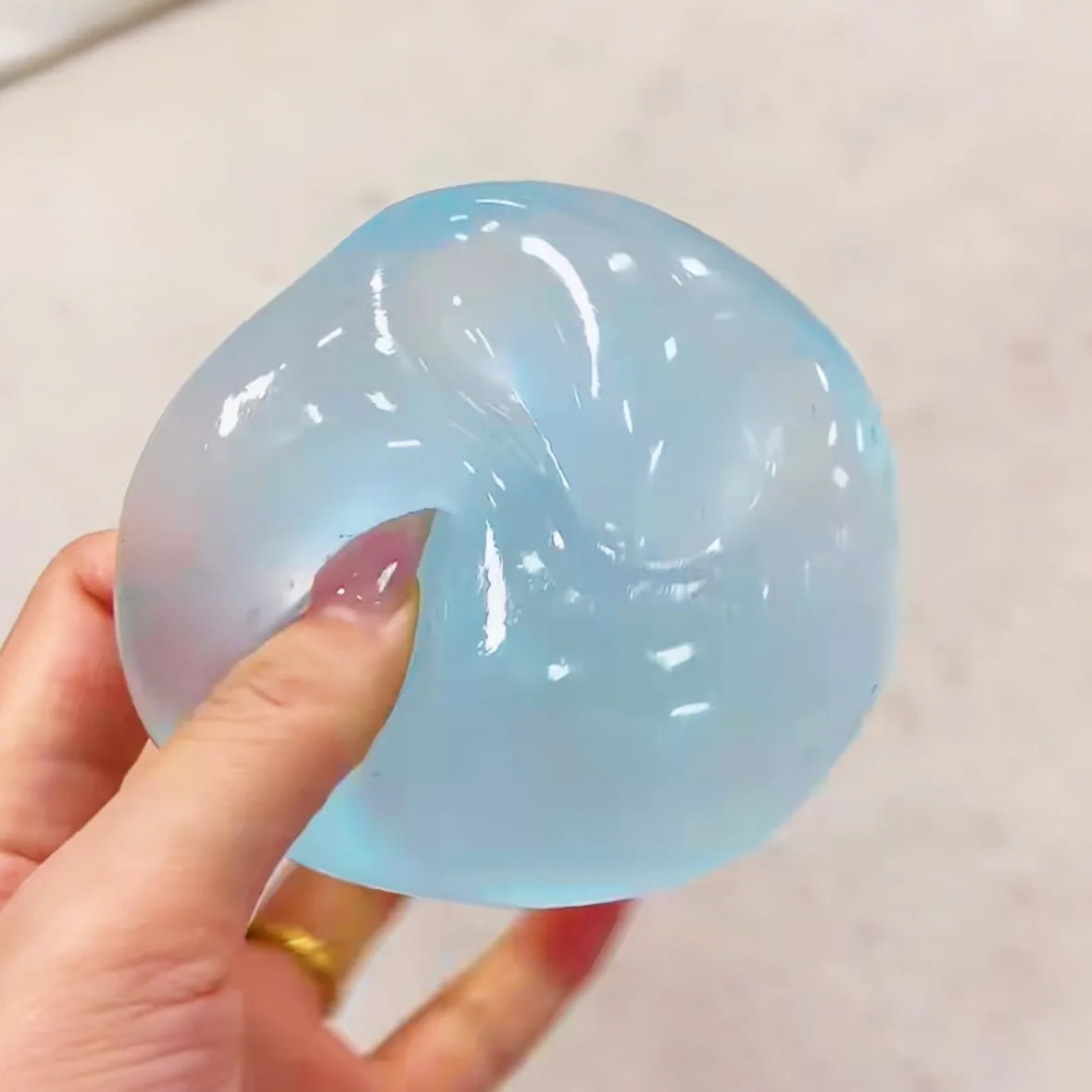 Hot Sale Squishy Maltose Stress Balls Sensory Ball Slow Rise Squishy Transparent Ball for Adults Hand Exercise Squeeze Gifts