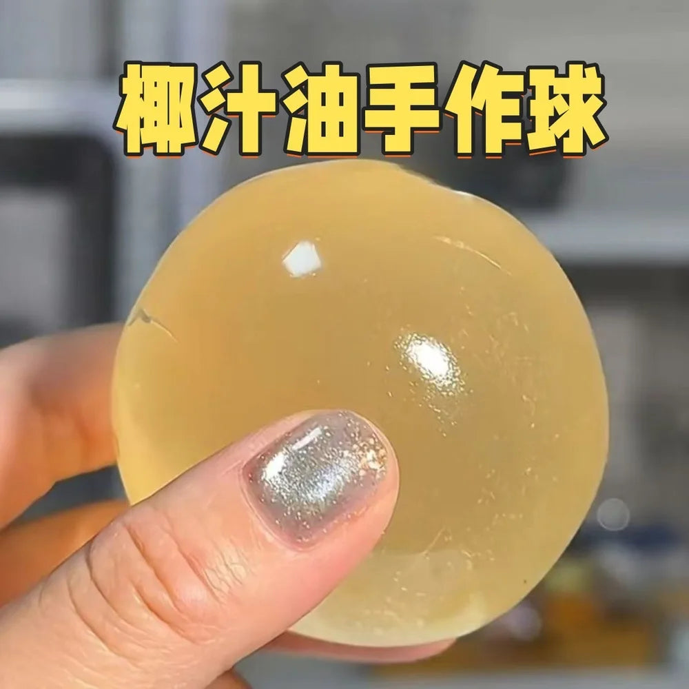 Hot Sale Squishy Maltose Stress Balls Sensory Ball Slow Rise Squishy Transparent Ball for Adults Hand Exercise Squeeze Gifts