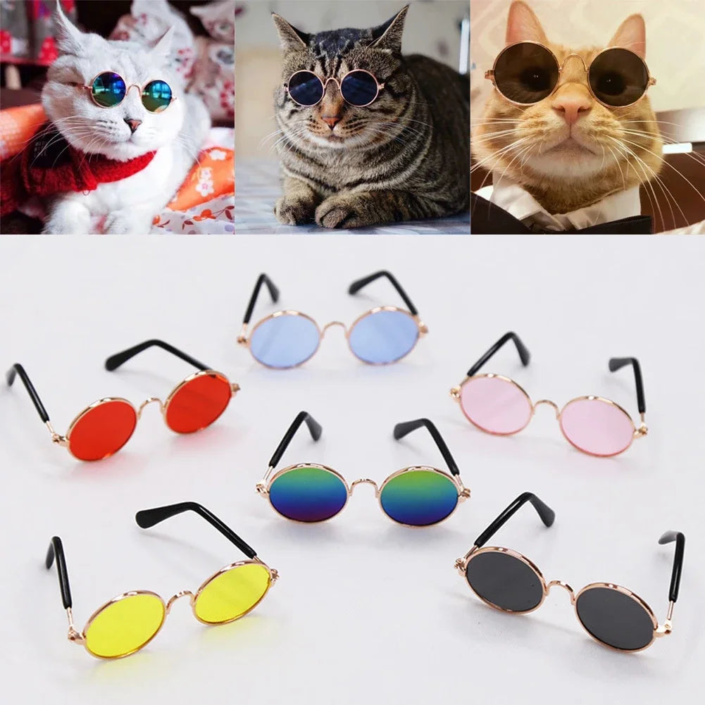 Pet Accessories Cat Glasses Photography Kitten Glasses Small Dog Sunglasses Puppy Cat Sunglasses Cosplay Costume Photos Props