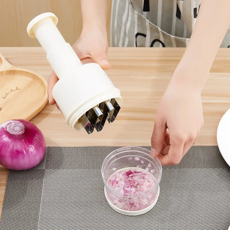 Multi-Function Manual Onion Chopper Garlic Crusher Pressing Food Cutter Vegetable Slicer Peeler Mincer Kitchen Tools Durable New