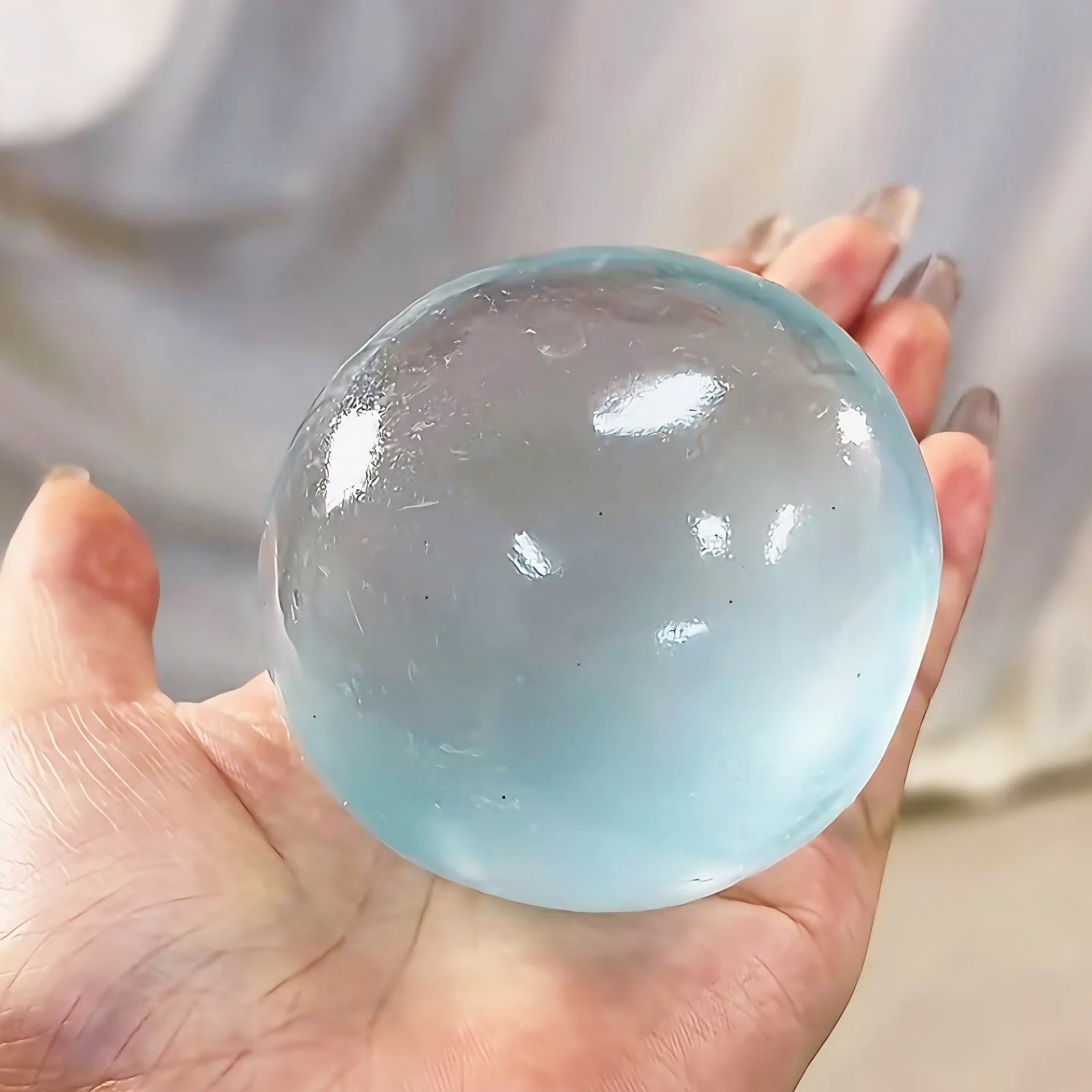 Hot Sale Squishy Maltose Stress Balls Sensory Ball Slow Rise Squishy Transparent Ball for Adults Hand Exercise Squeeze Gifts